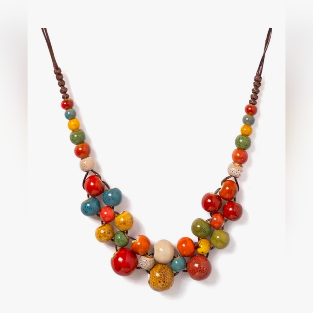 Colorful Beaded Necklace‎